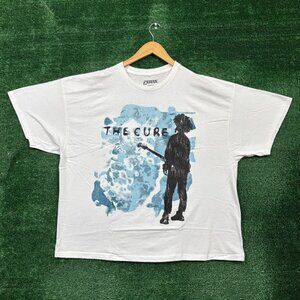 The Cure Boys Don't Cry Gothic Metal Band Oversized T-Shirt Size Large